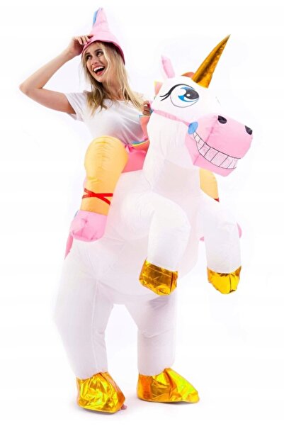 Korbi Costum gonflabil de unicorn pentru Halloween și cosplay