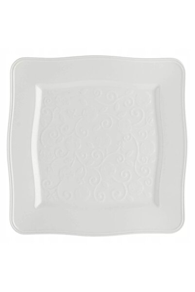 NO BRAND La Porcellana Bianca Florentina Set de 6 farfurii pătrate 26.5 cm