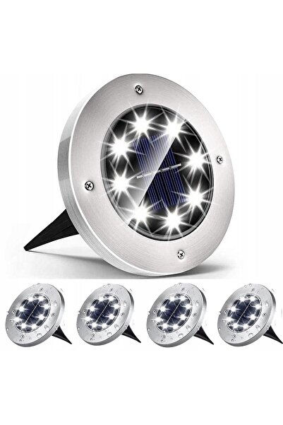 NO BRAND 12x LAMPĂ DE GRĂDINĂ SOLARĂ CU SENZOR DE ZORI, CU FIXARE LA SOL, LED...