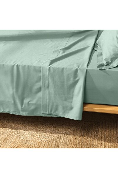 Douceur D'INTERIEUR Cearșaf de pat din bumbac mentă clasic 240x300