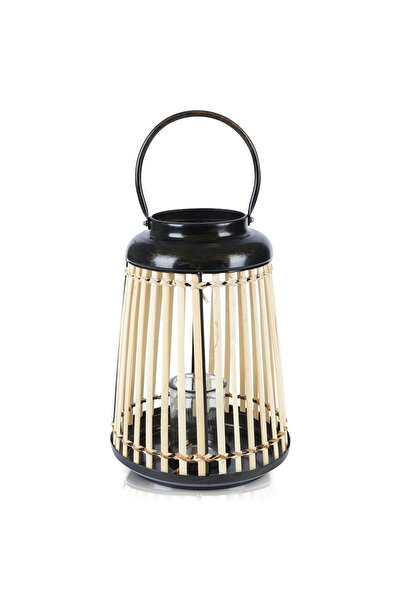 Vilde LAMPION PENTRU LUMÂNĂRI, LĂMPĂ DE GRĂDINĂ ȘI DE BALCON DIN BAMBUS, DECO...