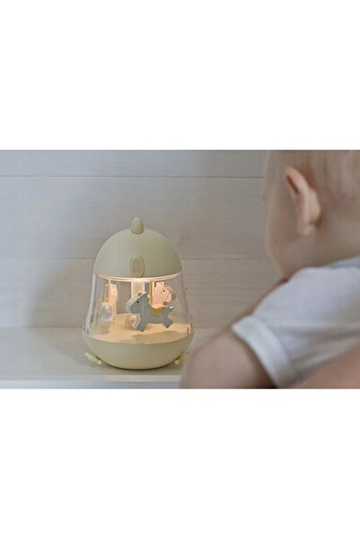 Mackintosh 0001 LAMPĂ DE NOAPTE LED PENTRU COPII, CU ALIMENTARE USB, CARUSEL,...