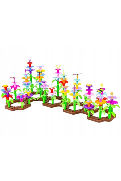 ChRLD Blocuri de construcție pentru grădina de flori DISCOUNT 222 el. puzzle