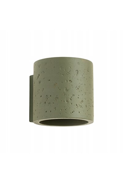 Sollux Lighting Aplică industrială de perete din beton G9 8W verde măsliniu O...