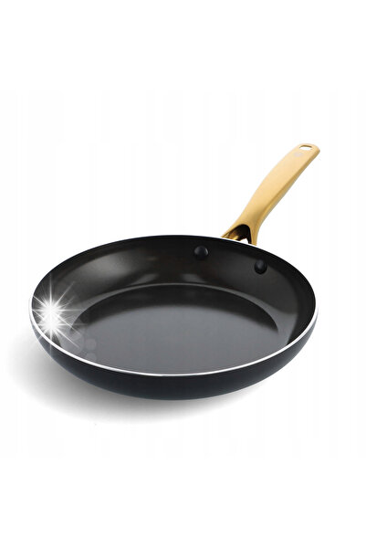 NO BRAND Tigaie ceramică antiaderentă Blue Diamond Gold 24cm, pentru inducție...