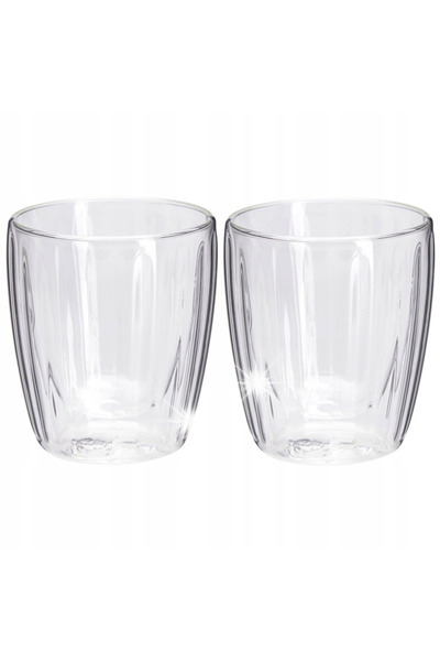Koopman Pahare termice cu pereți dubli pentru cafea espresso, 120 ml, 2 bucăți