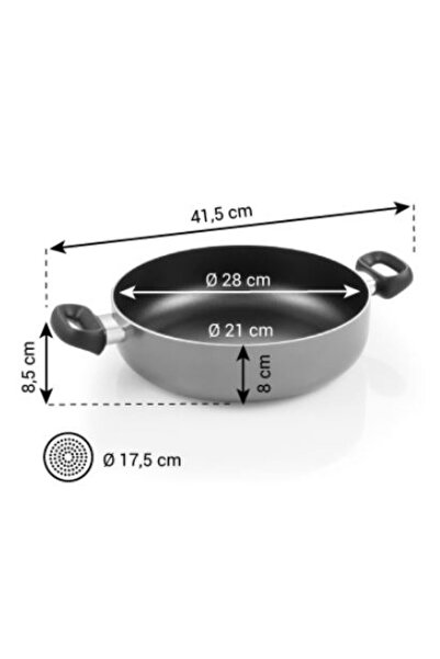 TESCOMA Tigaie adâncă BRAVA ø 28 cm, cu 2 mânere