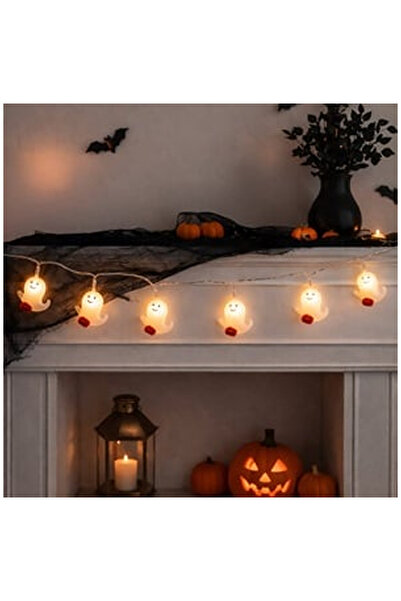 OEM 0,9μ. φωτάκια LED σειράς για το Halloween με μπαταρίες και φαντάσματα - θ...