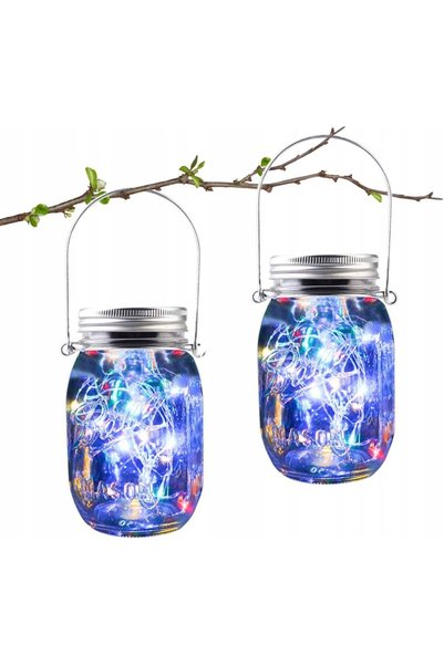 NO BRAND Lămpi Solare de Exterior Aotlet 20 LED-uri 2 Bucăți