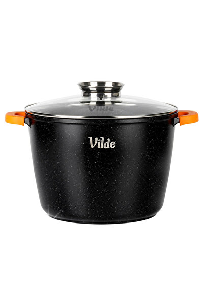 Vilde OALĂ DIN GRANIT CU CAPAC, 28 CM, 9,7 L, CU STRAT ANTIADERENT, PENTRU PL...