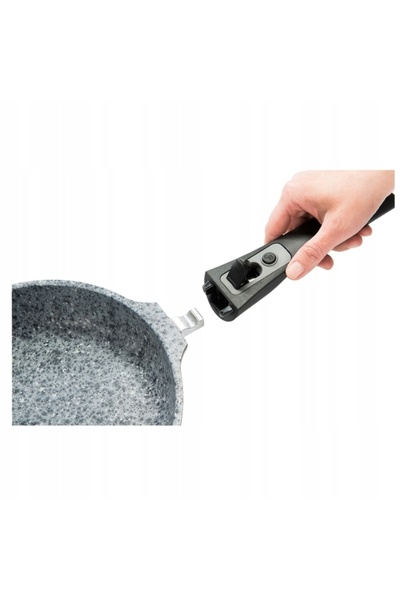 Konighoffer PATELNIA Granit cu MÂNER DETAȘABIL Greu SOLID Roche 28 cm