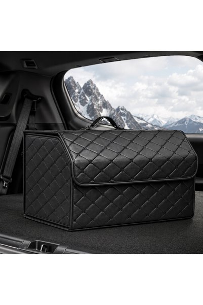 AGMITY Organizator portbagaj auto mare, pliabil, cutie de depozitare auto pre...
