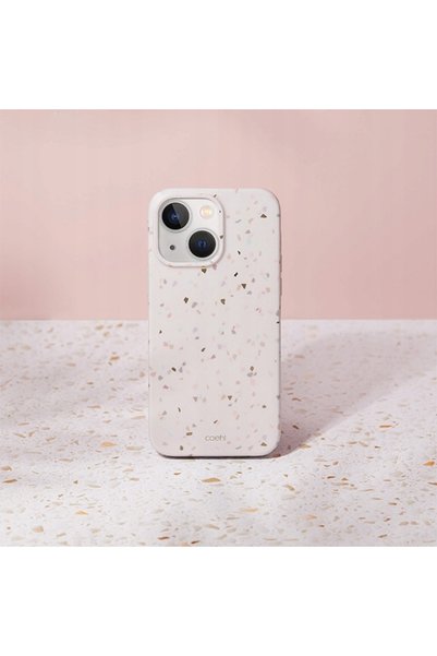 uniq COEHL HUSĂ TERRAZZO PENTRU IPHONE 13 14 15 6.1 DESIGN MODERN I