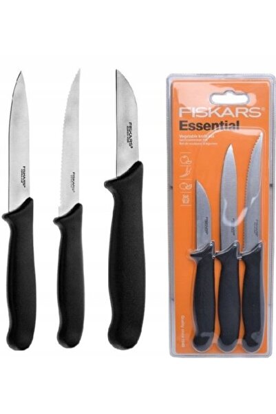 FiSKARS SET DE 3 CUȚITE ÎN CUTIE PENTRU CURĂȚAREA ȘI FELIAREA LEGUMEI ȘI FRUC...
