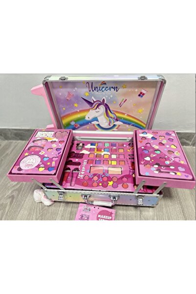 Pan i Pani Gadżet SET MARE DE MACHIAJ PENTRU FETE – VALIZĂ CU UNICORN – CADOU