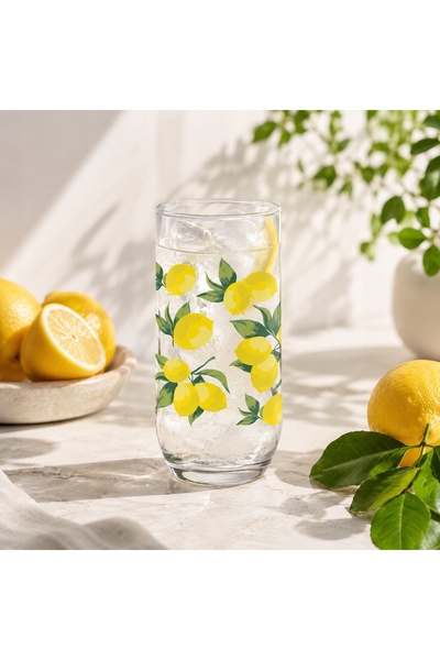 Glasmark Pahare de sticlă pentru băuturi, înalte, 400ml, Cytrynki Glassmark, ...