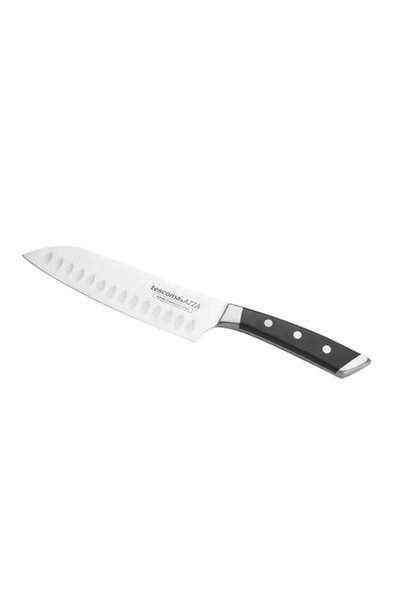 TESCOMA Cuțit Santoku Azza de 18 cm, lamă forjată ondulată, compatibil cu maș...