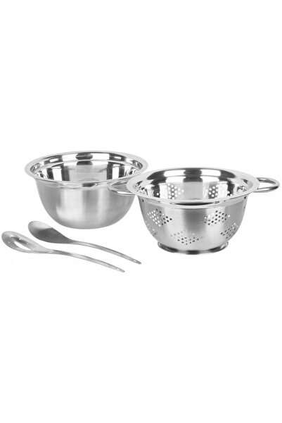 Magic Home SET BOLURI SALATE DURŞLAĞ CU TACĂNI, SET COMPLET INOXIDABIL