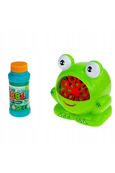 Martom Jucărie Squishy Broască, Mașină de Bule de Săpun, Jucării cu Bule + Li...
