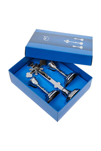 MORELI SET COMPLET DE CRĂCIUN, SILVER, SUIVIȚE MARI CU CRUCE, TRADIȚIONAL DE ...