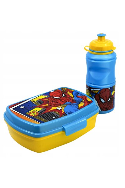 Stor SET CUTIE DE PRÂNZ ȘI STICLĂ DE APĂ SPIDERMAN PENTRU ȘCOALĂ ȘI GRĂDUNIȚĂ