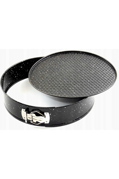 NO BRAND Set 3 tăvi de copt pentru tort, 24/26/28cm, MARMURĂ