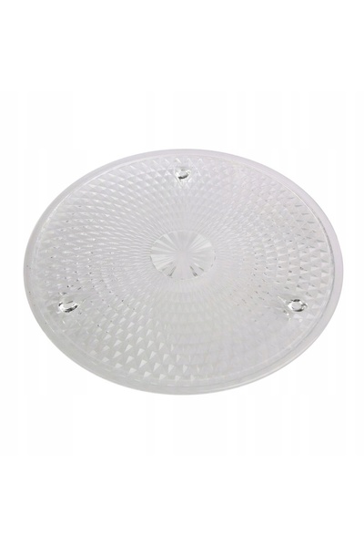 EDWANEX Platou pentru tort și farfurie de sticlă Karo 36 cm