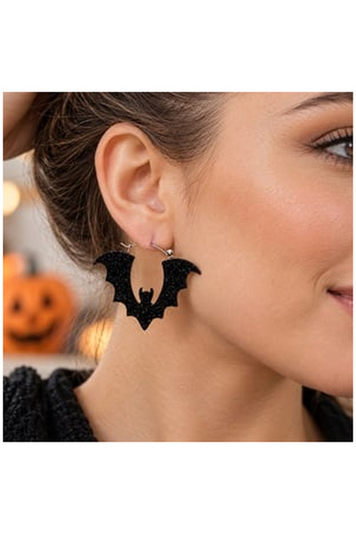 OEM LILAC BLACK SCLIPIC EARRINGS