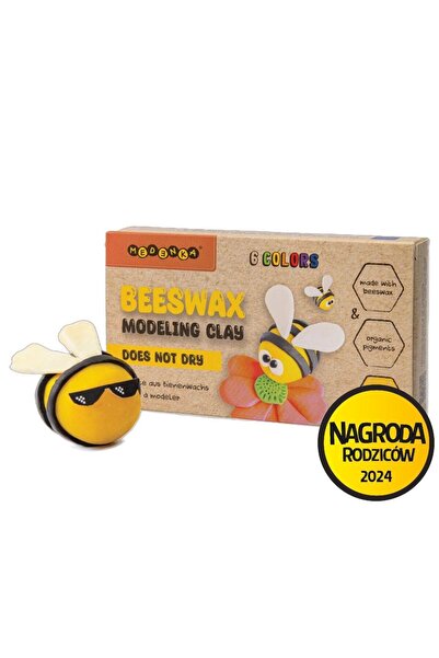 MediaRange Argilă de modelat din ceară de albine colorată natural, 6 culori, ...