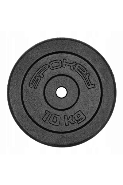 Spokey Set de 2 discuri de greutate din fontă pentru bara de haltere, pentru ...