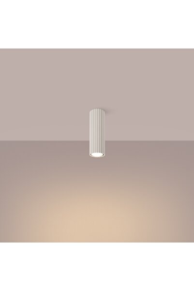Sollux Lighting Spot încastrat de tavan bej, rotund, tub ondulat 20 cm, Sollux