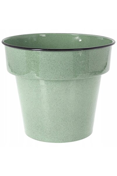 Home Styling Collection Capac rotund metalic verde de 31 cm pentru ghiveci de...