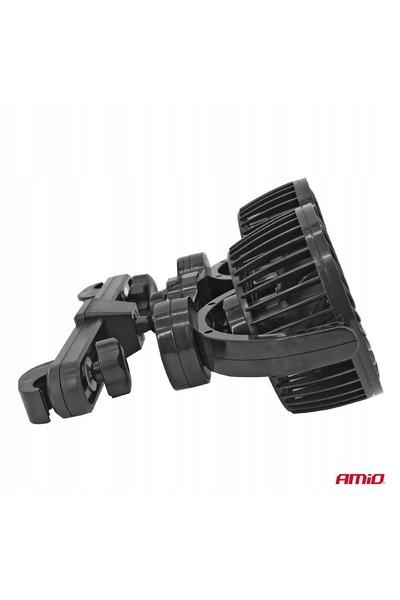 AMIO Ventilator auto 12V pentru tetieră, dublu, pentru pasagerii din spate