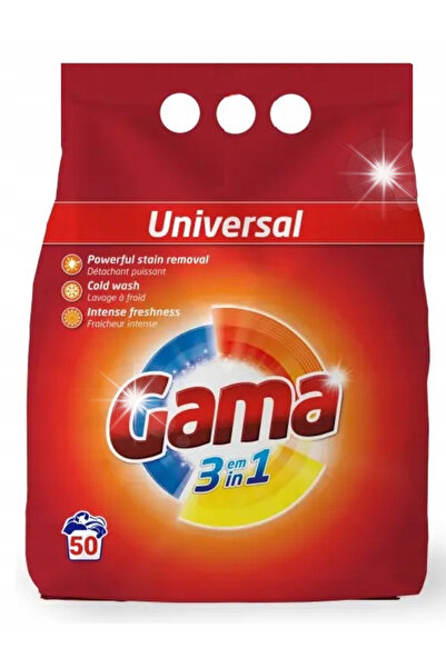 Gama Detergent pudră pentru culori și albe universal 50 spălări 3kg