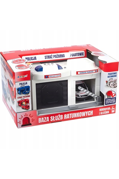NO BRAND Vehicul de salvare, ambulanță, microfon, lumini de garaj, difuzor, S...