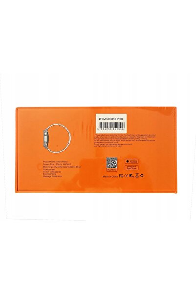 NO BRAND SmartWatch X10 PRO METALOWY Meniu PL Apeluri NFC 1.55" HD AMOLED And...