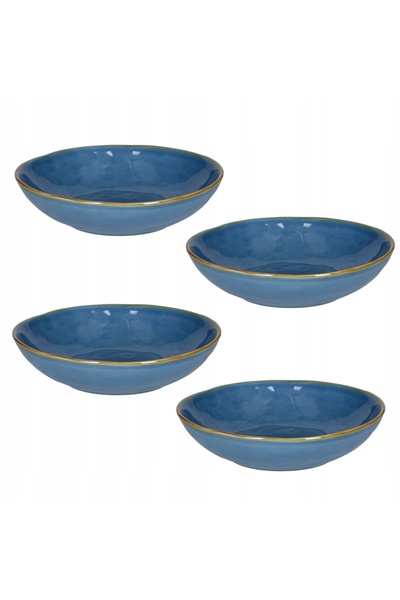 NO BRAND ROSE&TULIPANI CONCERTO BLU AVIO Set de 4 farfurii de supă 21 cm