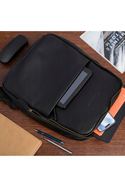 Beltimore Rucsac din piele pentru laptop 15,6, business, mare, capacitate A4,...