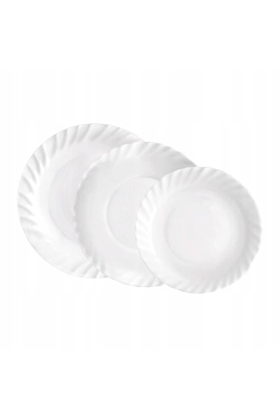 Bormioli Rocco Farfurii Prima, sticlă opală, set de 18 piese