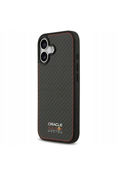 NO BRAND Husă pentru iPhone 17 Red Bull Kevlar Logo Mat MagSafe Negru