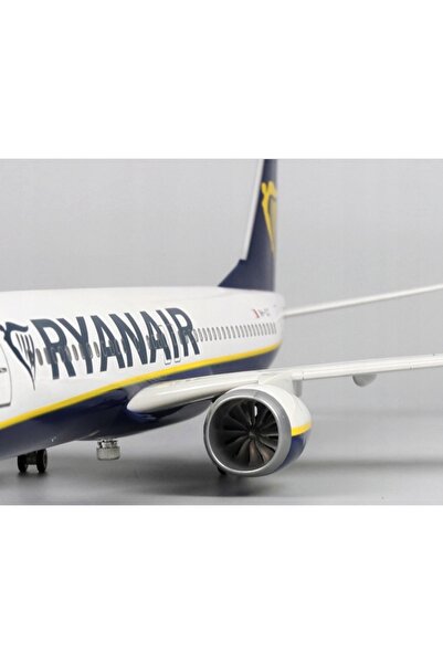 NO BRAND MODEL DE AVION BOEING 737 RYANAIR REPLOCĂȚIE DE COLECȚIE 47CM 1:85