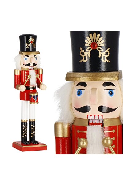 Springos Figurină spărgător de nuci din lemn, decorațiune de Crăciun XXL 38cm...