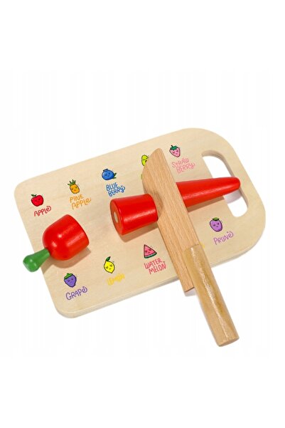 Pan i Pani Gadżet ACCESORII DE BUCĂTĂRIE DIN LEMN LEGUME ȘI FRUCTE SET MARE T...