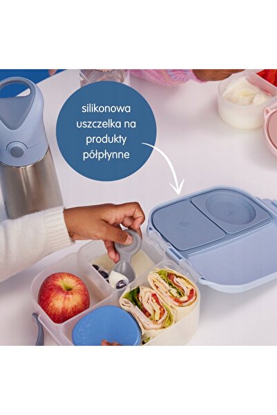 b.box Cutie de prânz, Mini cutie pentru gustări, Recipient cu compartimente s...