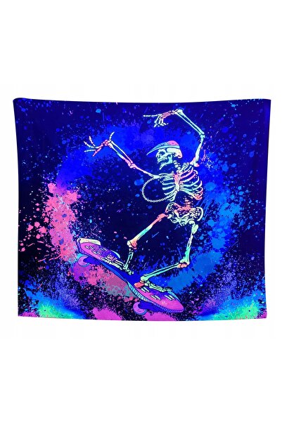 NO BRAND Decorațiune de perete Pictură UV Fluorescentă Goblen REFLEXIE Schele...