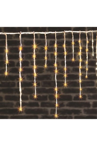 NO BRAND PERDEA DE LUMINI 10 M, 600 DE LED-URI, ALB CALD, CU TIMER, PENTRU SĂ...