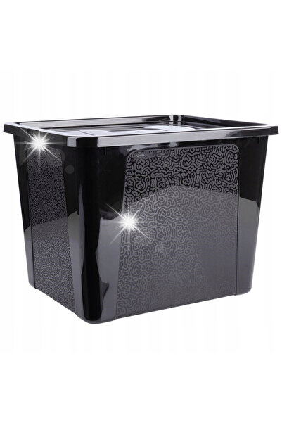 Vilde CONTAINER CUTIE DE DEPOZITARE PE ROȚI, CU CAPAC TRANSPARENT, 30 L