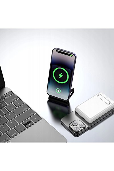 DUDAO K14S+ Baterie externă de 10000mAh cu suport 20W USB-A / USB-C / MagSafe...