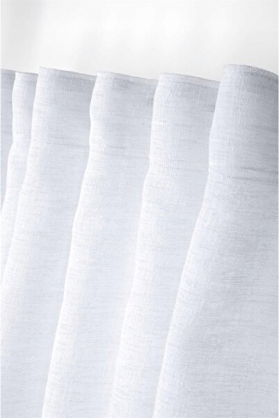 Stof FIRANA SMOOTH WHITE CU BRETELE 140 x 260 cm PERDEA MARE DE FEREASTRE