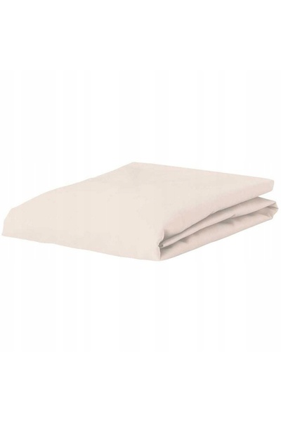 NO BRAND Cearșaf din bumbac cu elastic, 140 x 200 cm, bej, 100 % bumbac